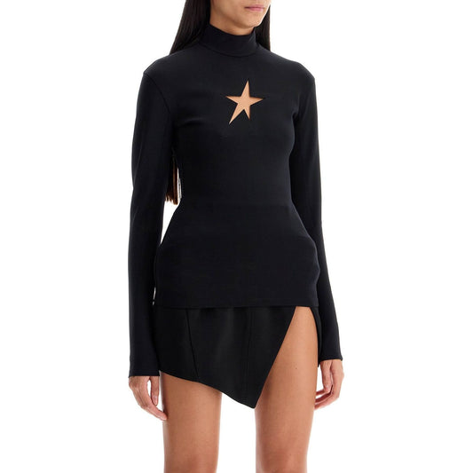 Mugler long-sleeved star top for Topwear Mugler