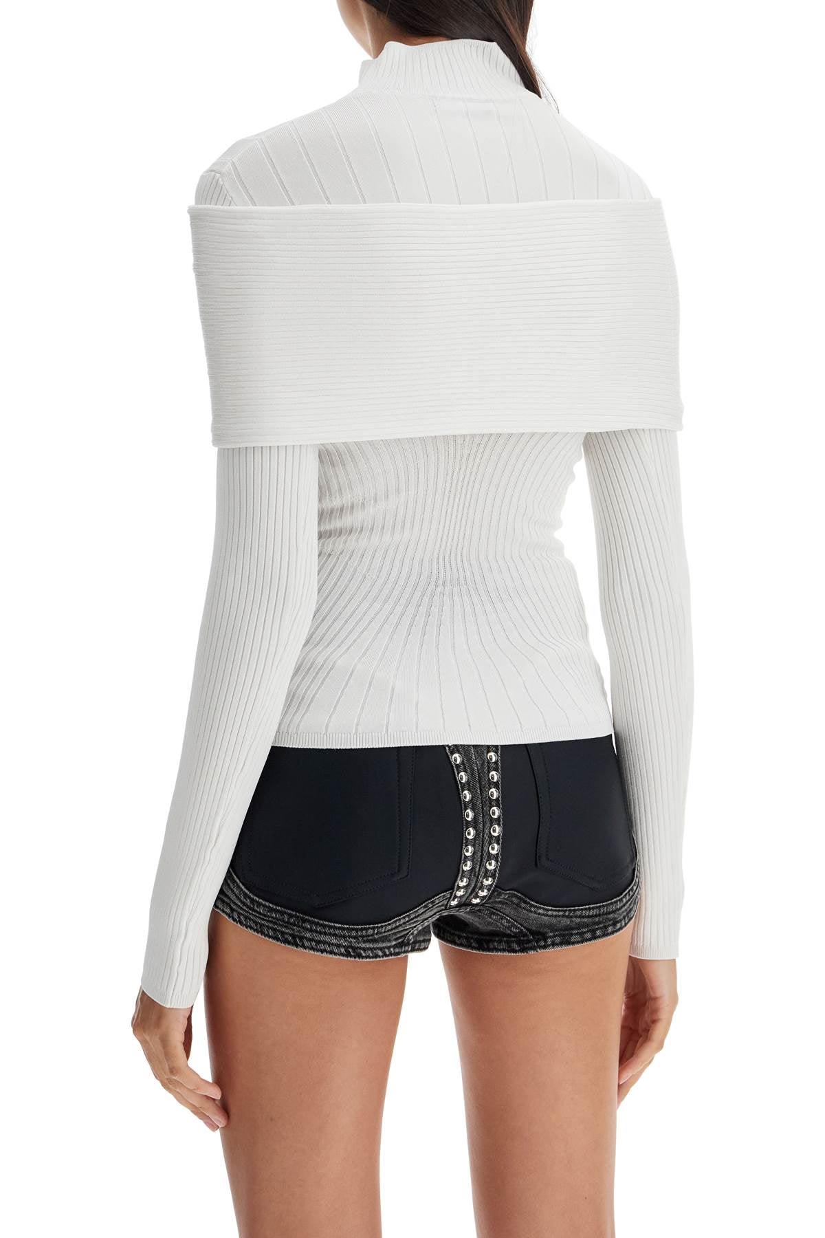 Mugler long-sleeved top with off- Topwear Mugler