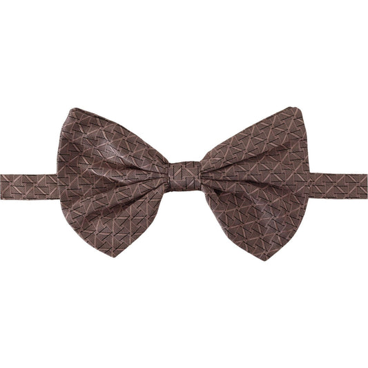 Dolce & Gabbana Elegant Silk Gray Bow Tie - Men's Formalwear Dolce & Gabbana