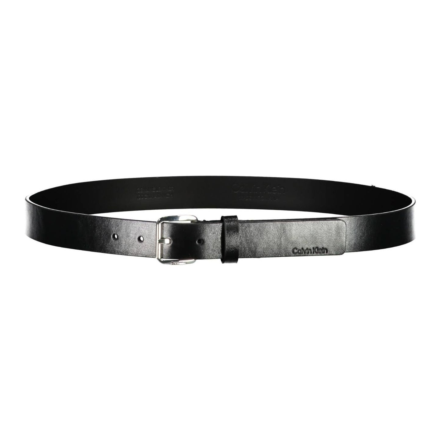 Calvin Klein Black Leather Men Belt Calvin Klein