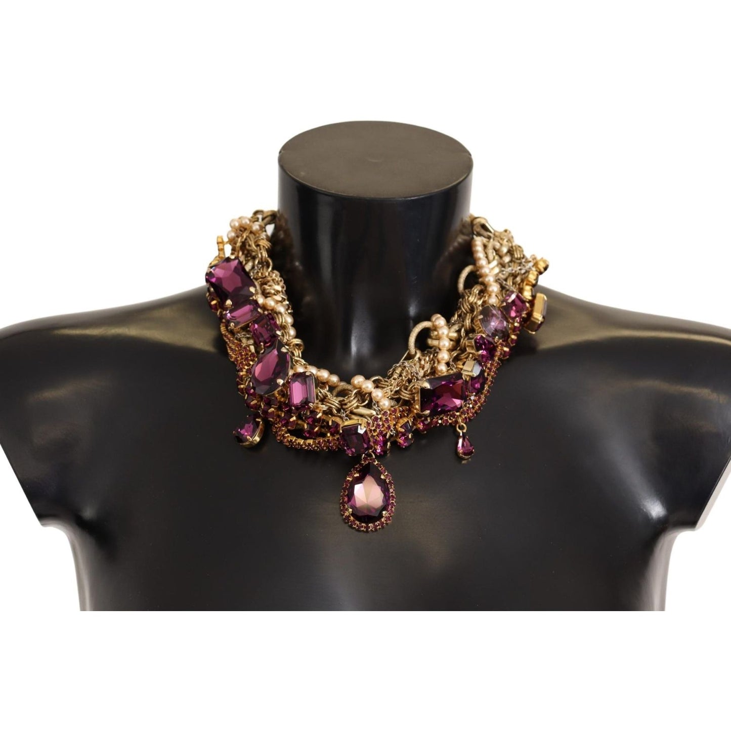 Dolce & Gabbana Sicilian Sparkle Gold-Tone Statement Necklace WOMAN NECKLACE Dolce & Gabbana