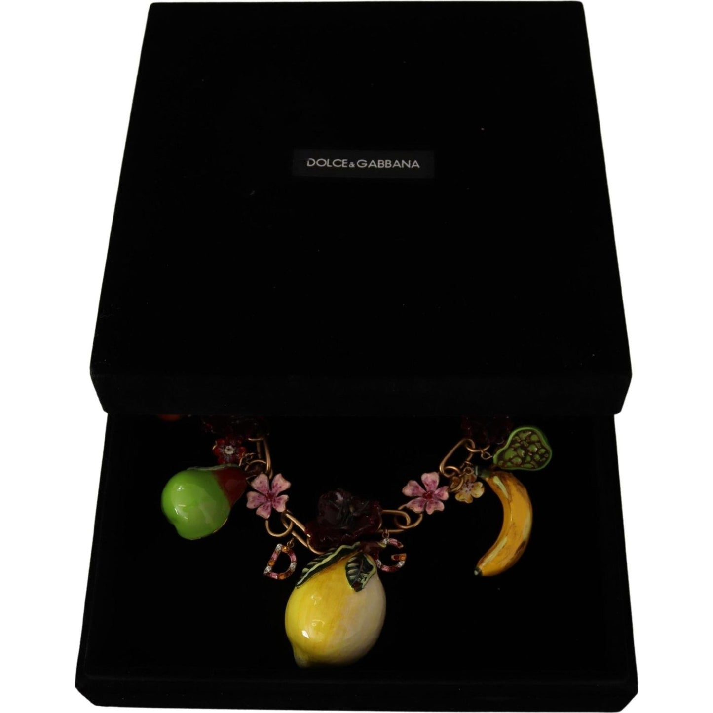 Dolce & Gabbana Chic Gold Statement Sicily Fruit Necklace WOMAN NECKLACE Dolce & Gabbana