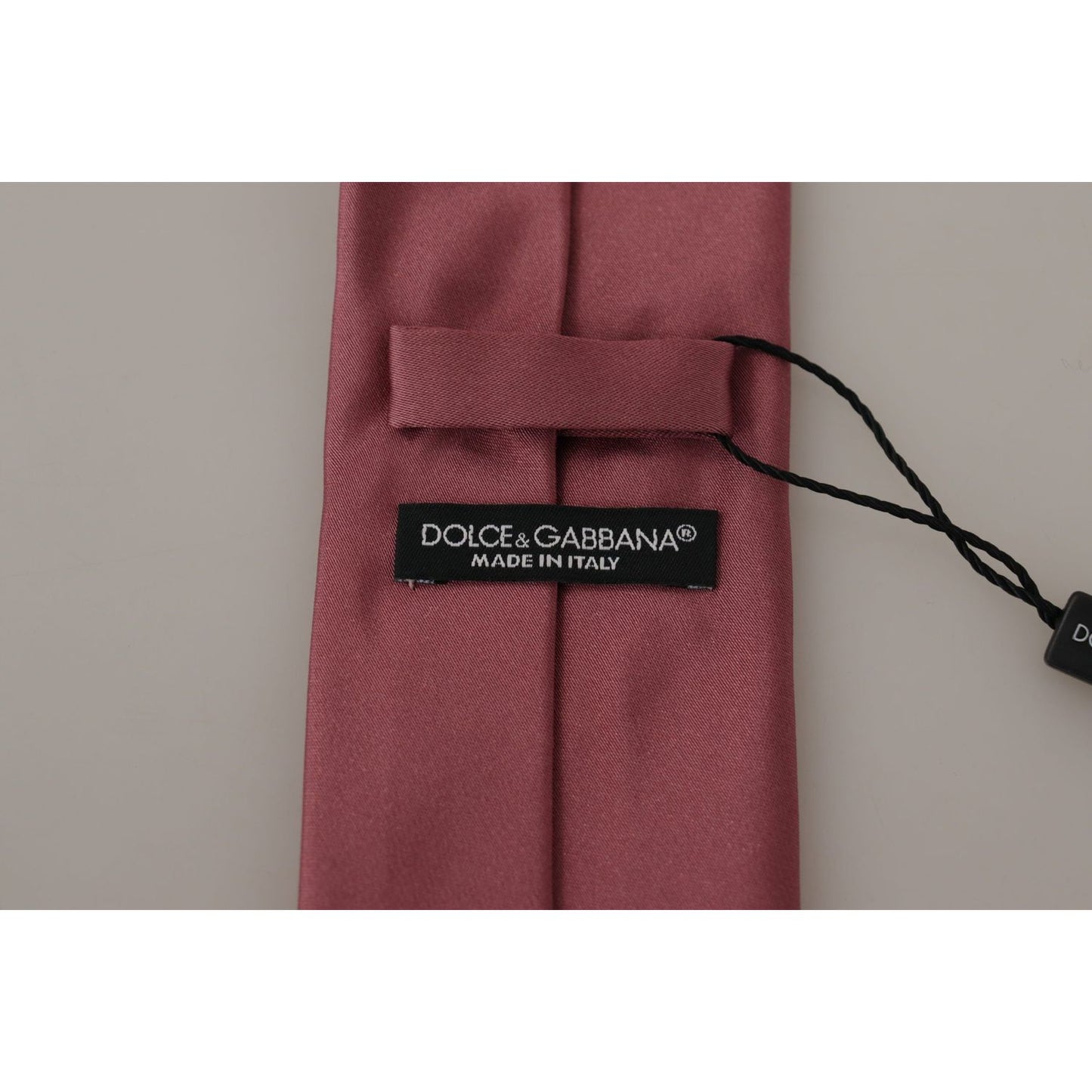 Dolce & Gabbana Elegant Pink Silk Bow Tie Dolce & Gabbana