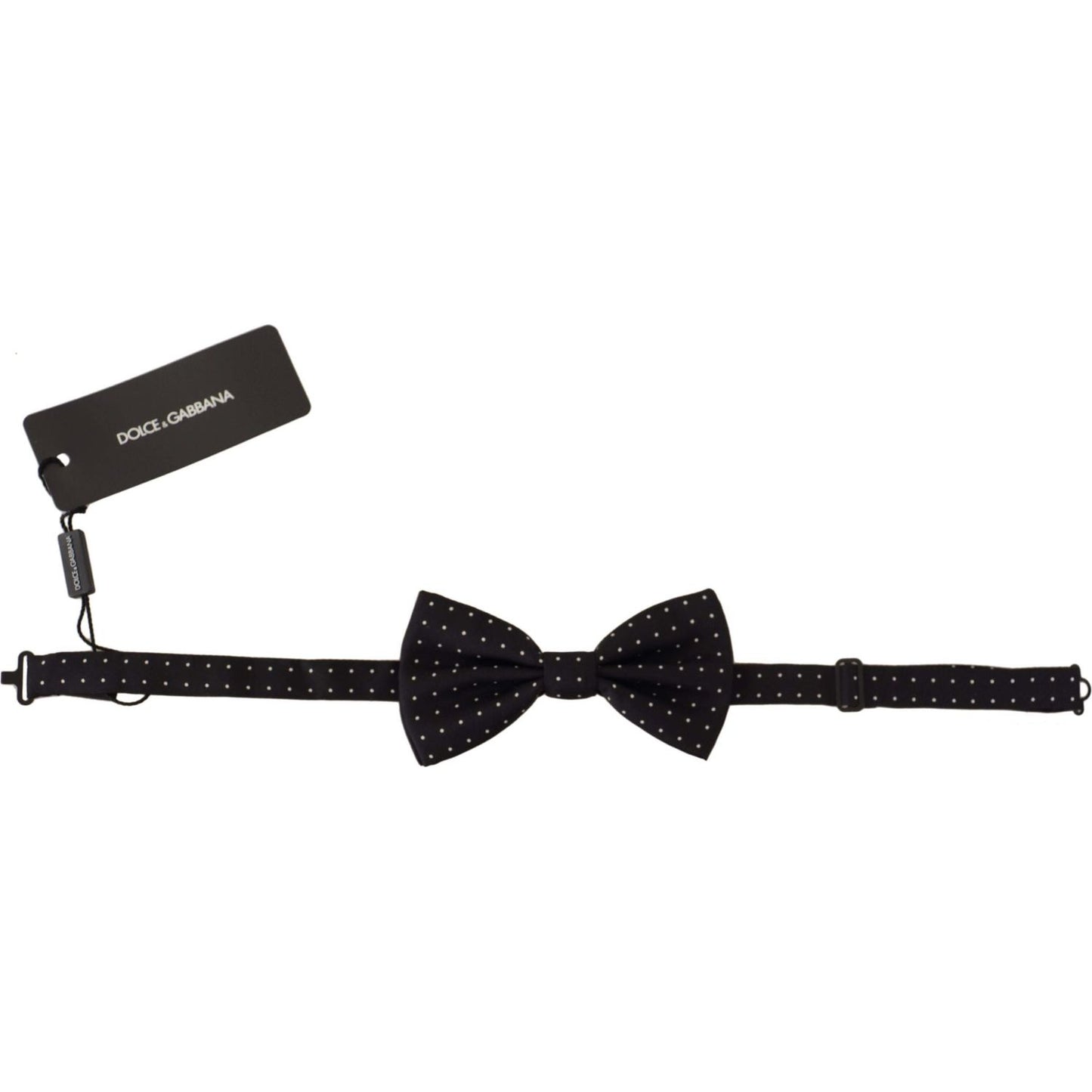 Dolce & Gabbana Elegant Black Polka Dot Silk Bow Tie Dolce & Gabbana