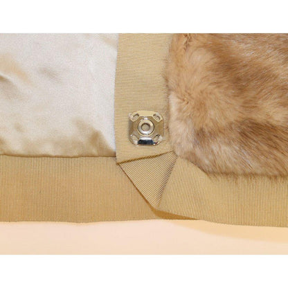 Dolce & Gabbana Beige MINK Fur Scarf Foulard Neck Wrap
