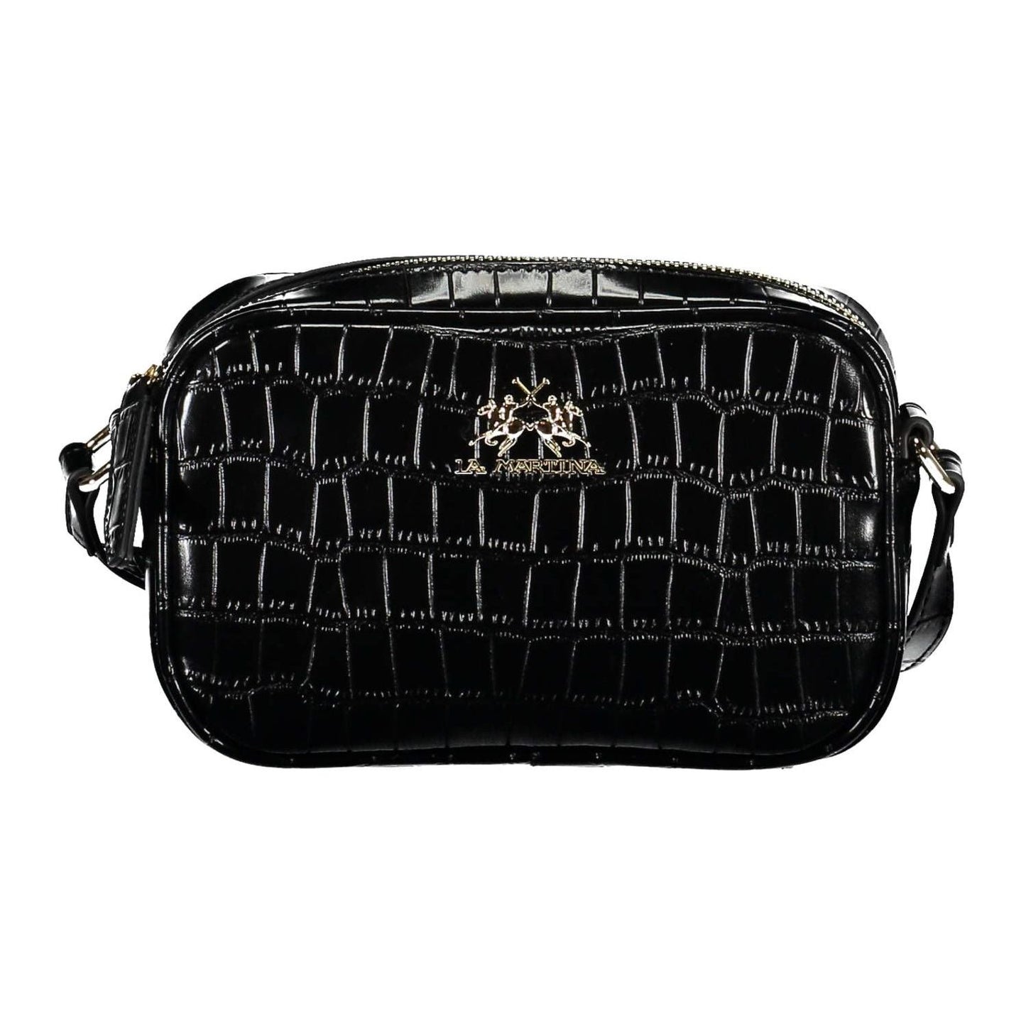 La Martina Black Polyethylene Women Handbag La Martina