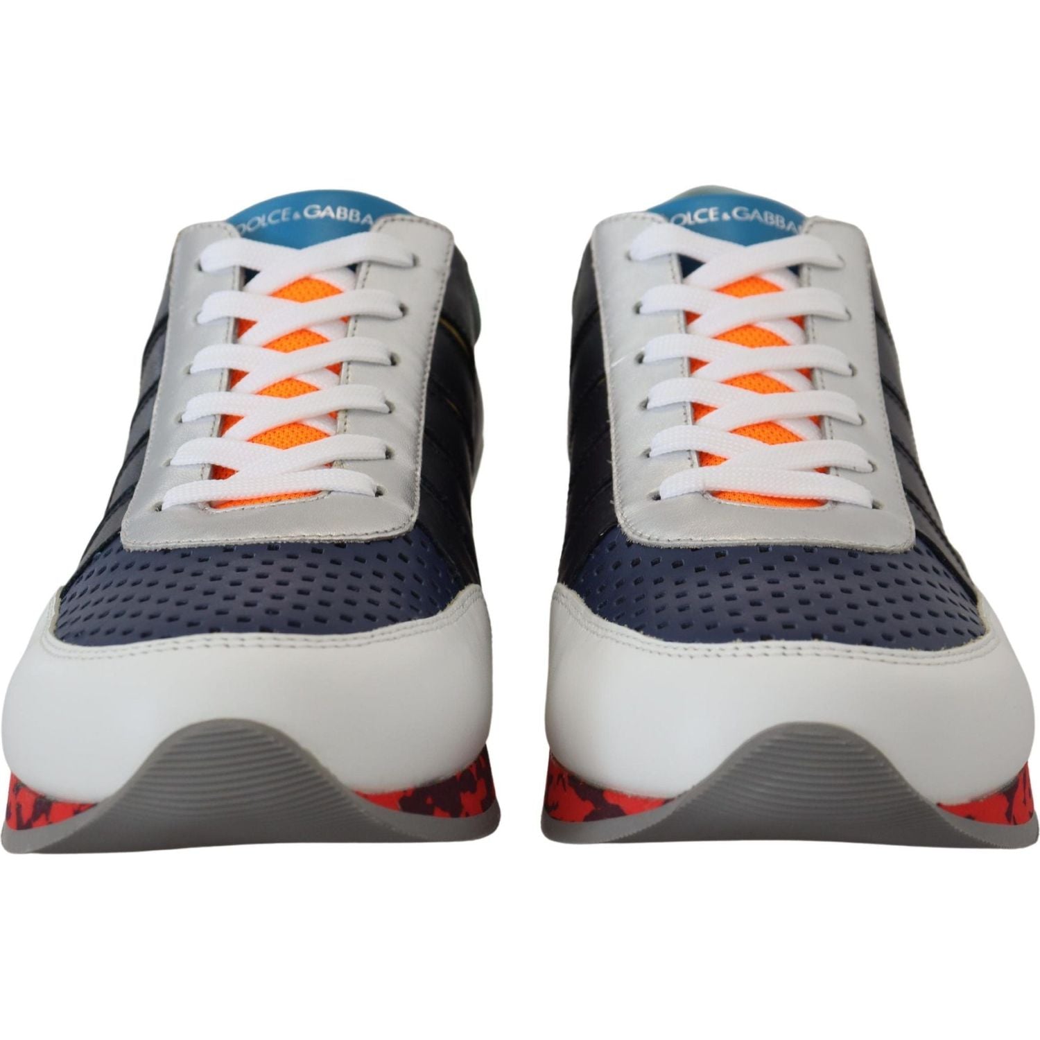 Dolce & Gabbana Multicolor Leather Sport Low Top Sneakers