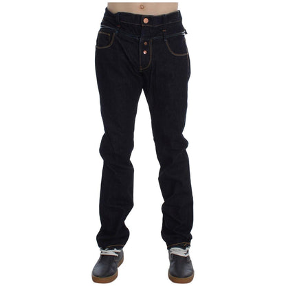 Acht Blue Cotton Regular Straight Fit Jeans