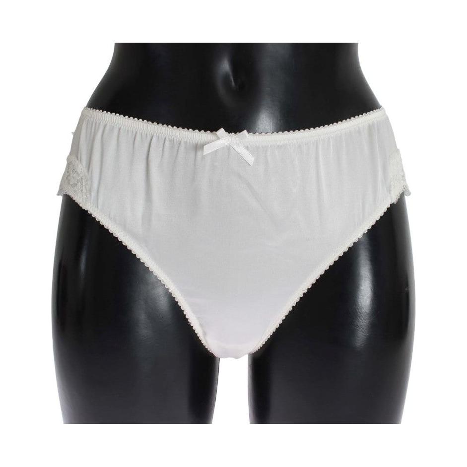 Dolce & Gabbana Elegant White Silk Blend Underwear Dolce & Gabbana