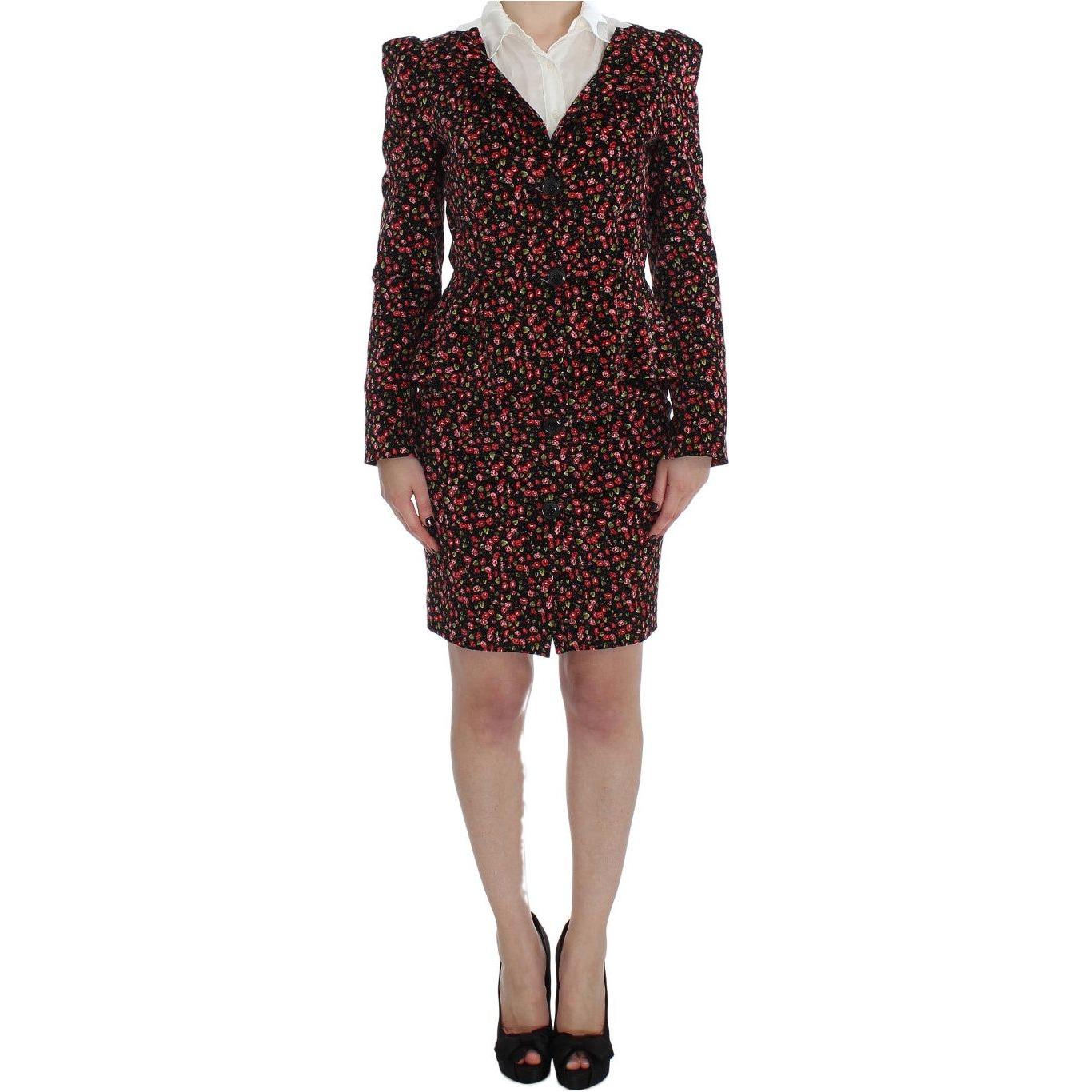 BENCIVENGA Elegant Floral Two-Piece Skirt Suit Set Skirt Suit BENCIVENGA