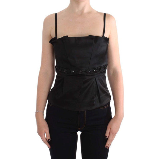 Exte Black Tank Party Evening Top Blouse