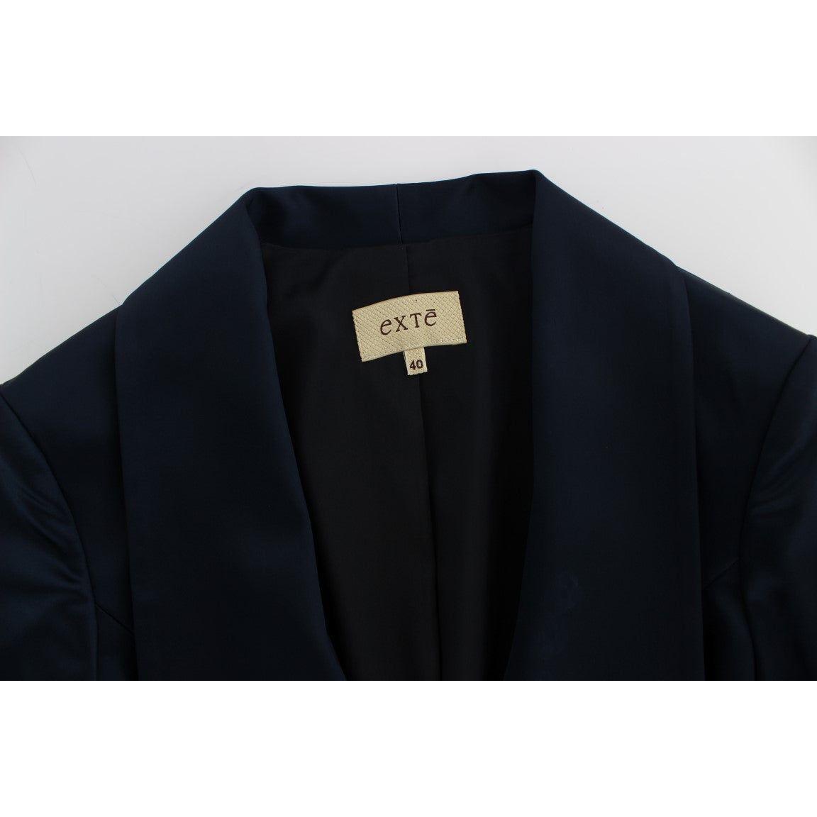 Exte Blue Three Button Single Breasted Blazer Jacket
