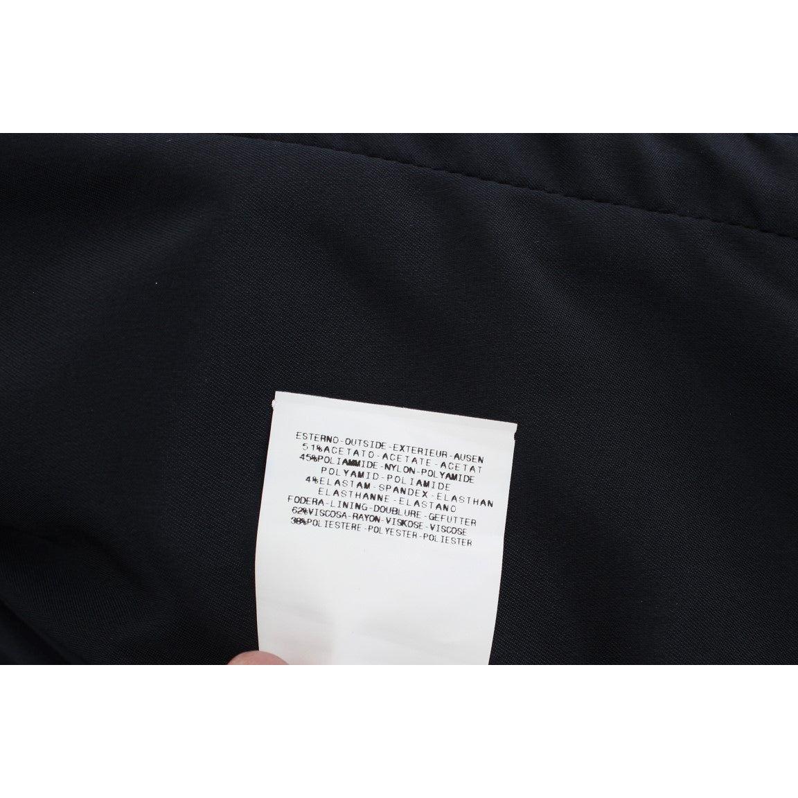 Exte Blue Three Button Single Breasted Blazer Jacket