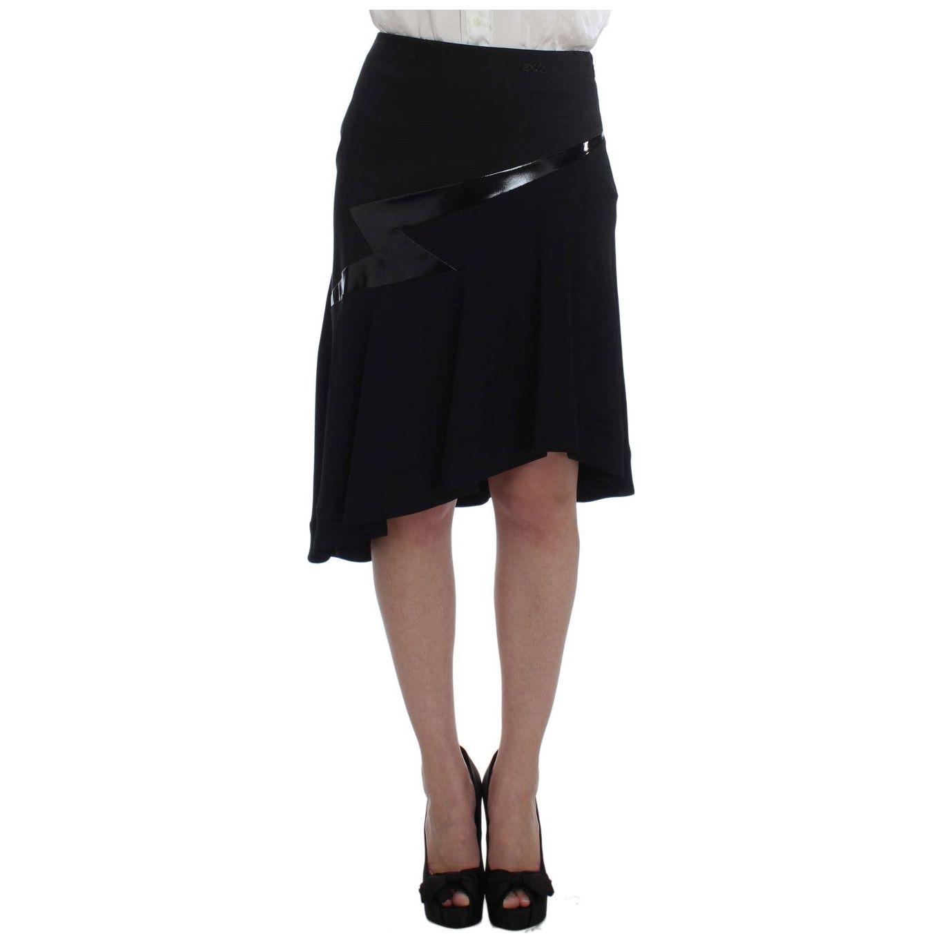 优雅黑蓝两件套裙装