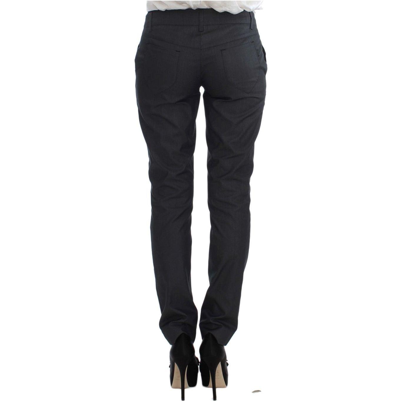 Exte Gray One Button Two Piece Suit