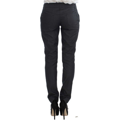 Exte Gray One Button Two Piece Suit