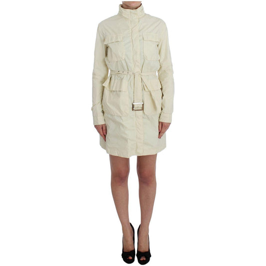 P.A.R.O.S.H. Chic Beige Trench Jacket Coat Coats & Jackets P.A.R.O.S.H.