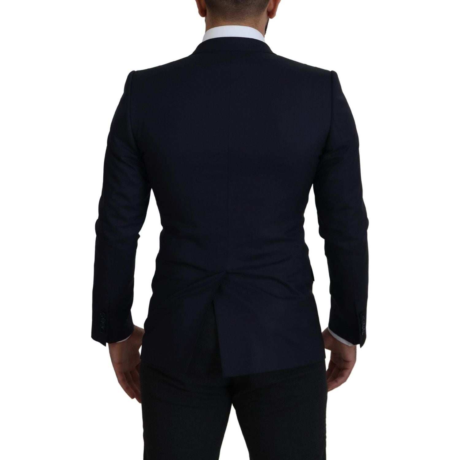 优雅单排扣羊毛真丝西装外套