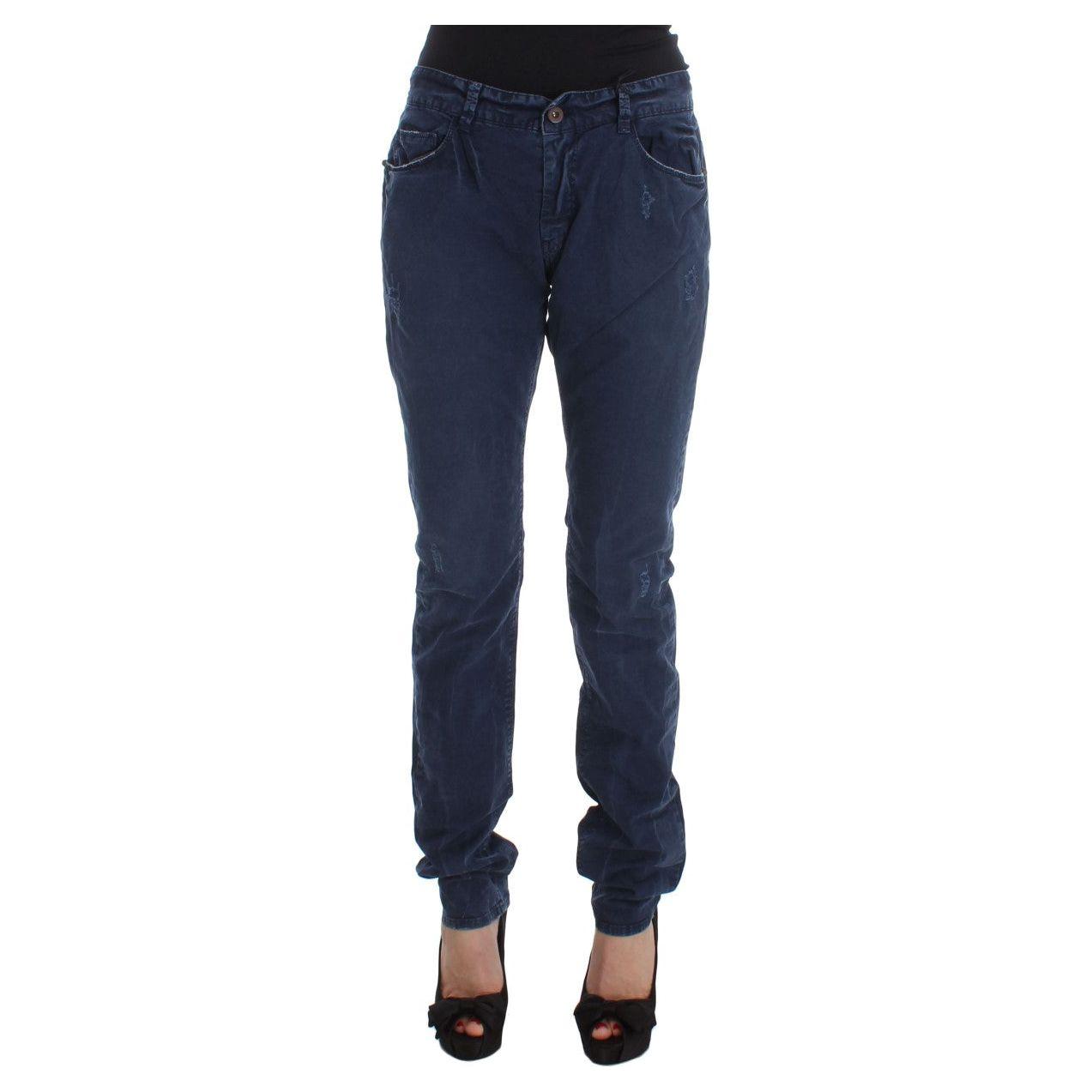Costume National Blue Cotton Blend Denim Jeans
