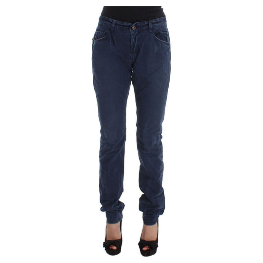 Costume National Blue Cotton Blend Denim Jeans