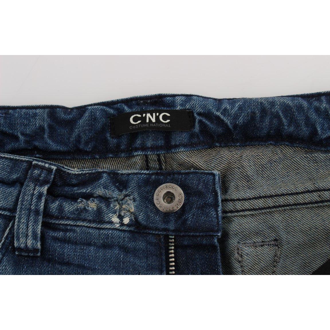 Costume National Chic Blue Regular Fit Denim Jeans & Pants Costume National