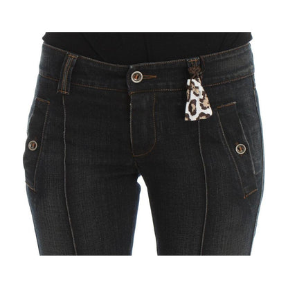 Ermanno Scervino Blue Wash Cotton Slim Fit Jeans