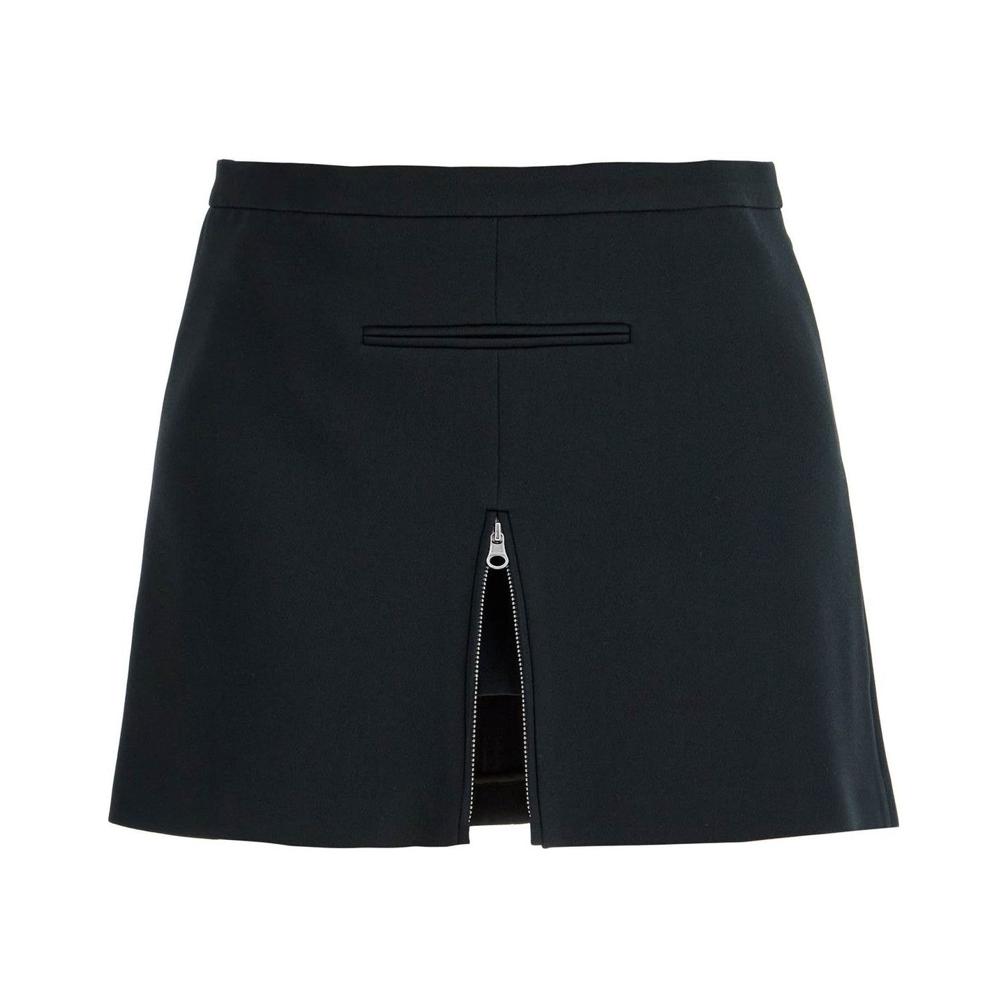 Courreges twill mini skirt with zipper