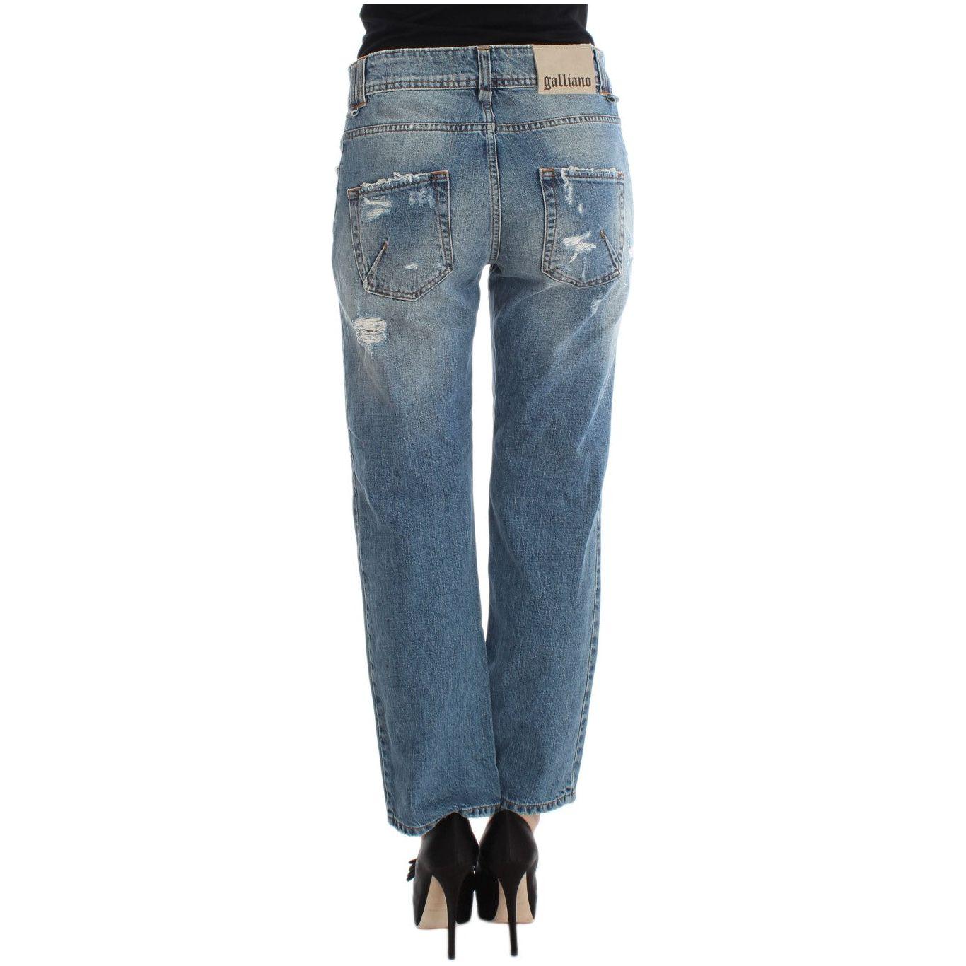 John Galliano Chic Boyfriend Blue Wash Jeans John Galliano