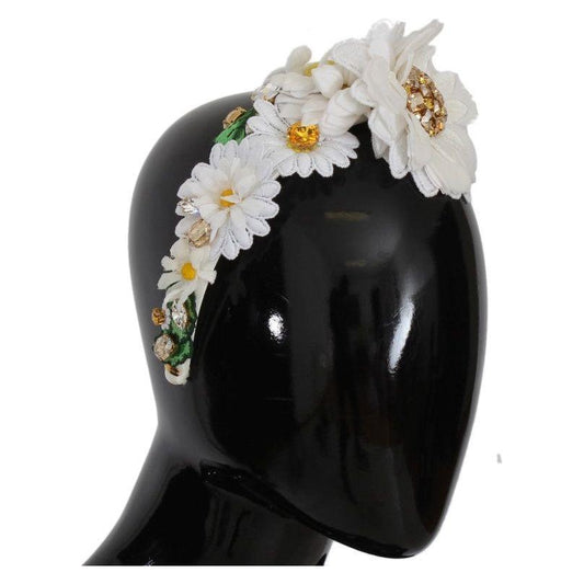 Dolce & Gabbana Sunflower Crystal Luxury Headband Dolce & Gabbana