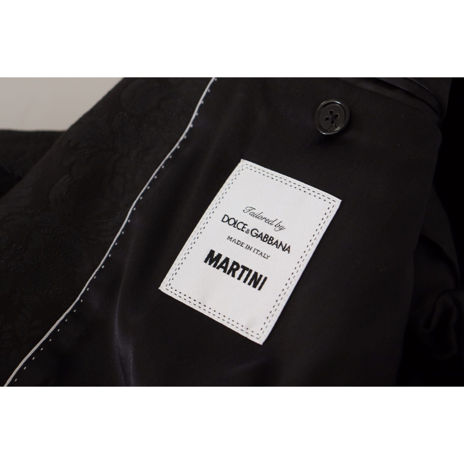 Dolce & Gabbana Black Polyester Formal 2 Piece MARTINI Suit