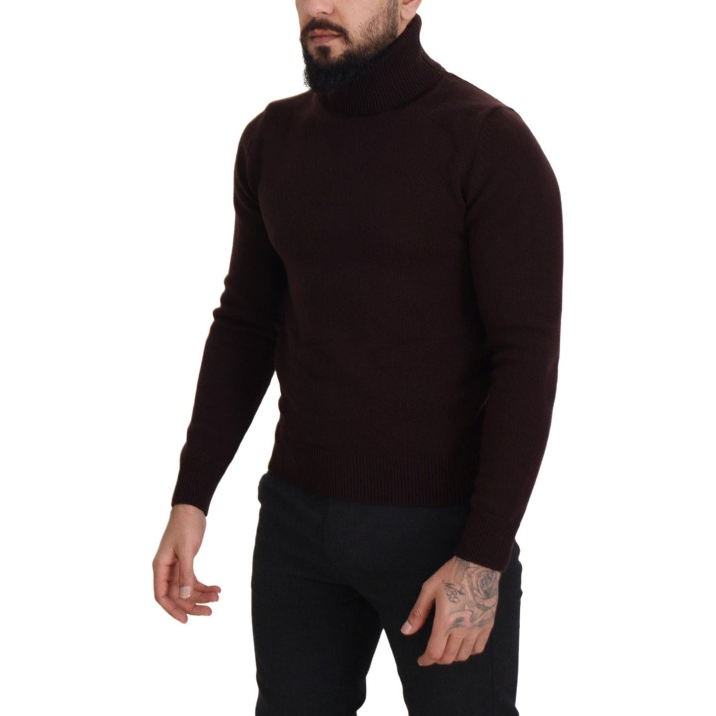 Dolce & Gabbana Elegant Turtleneck Wool Pullover Sweater Dolce & Gabbana