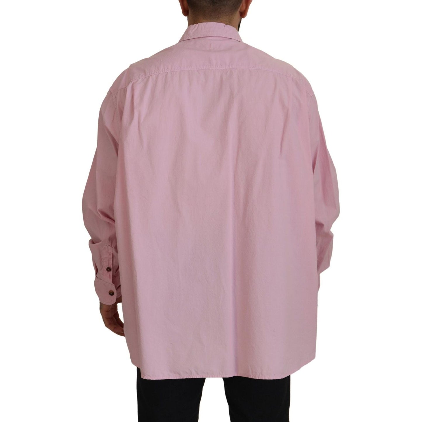 Dolce & Gabbana Elegant Pink Casual Cotton Shirt Dolce & Gabbana