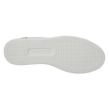 Dolce & Gabbana White Pink Leather Low Top Sneakers Shoes