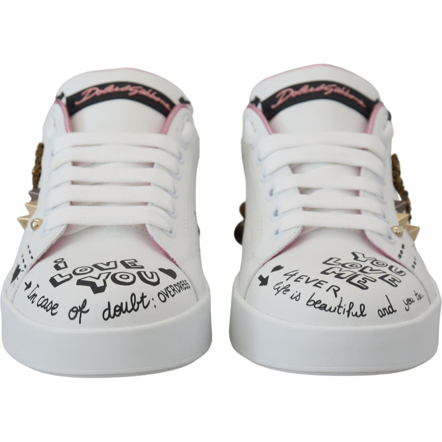 Dolce & Gabbana Queen Crown Chic Leather Sneakers Dolce & Gabbana