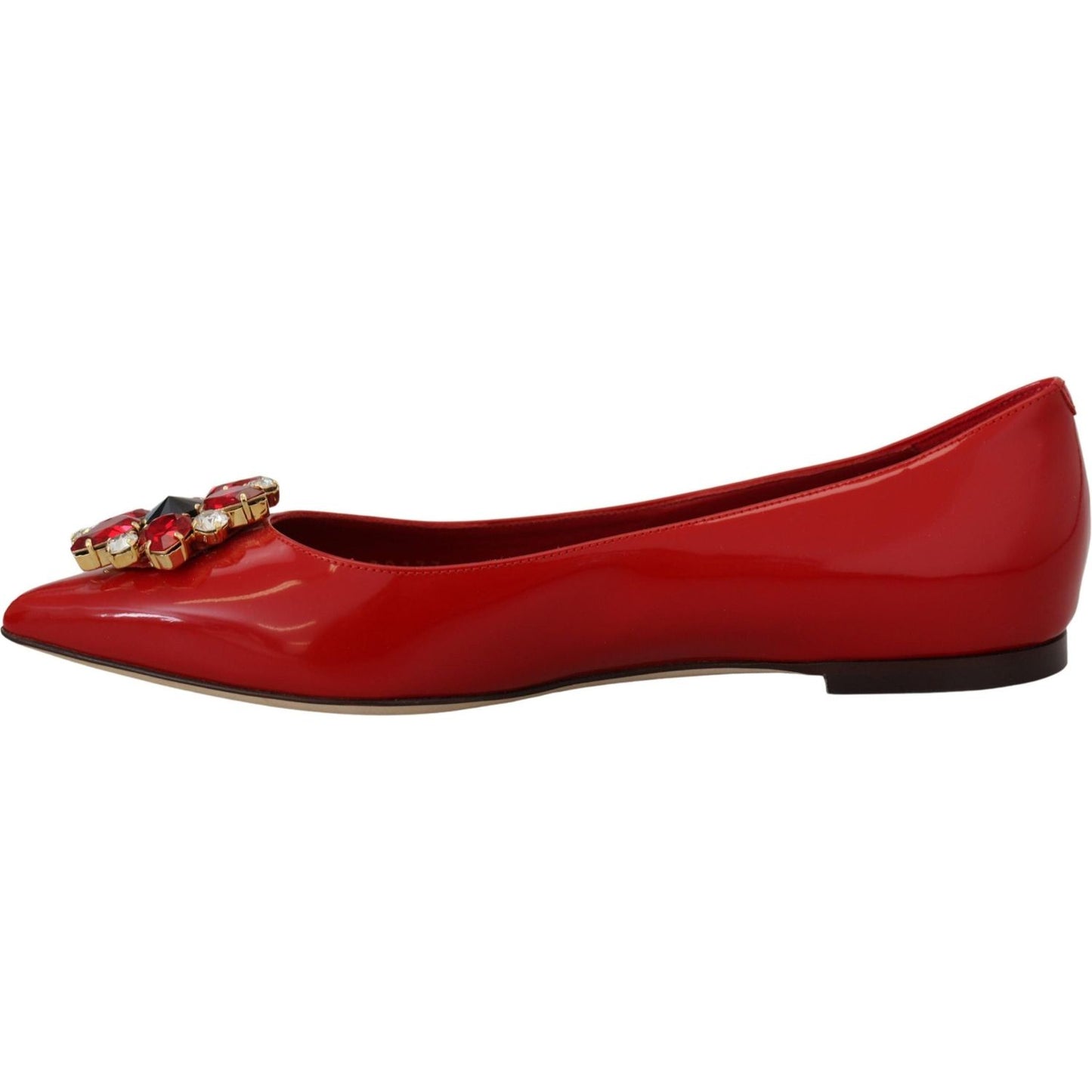 Dolce & Gabbana Red Suede Crystal Loafers - Exquisite Elegance Dolce & Gabbana