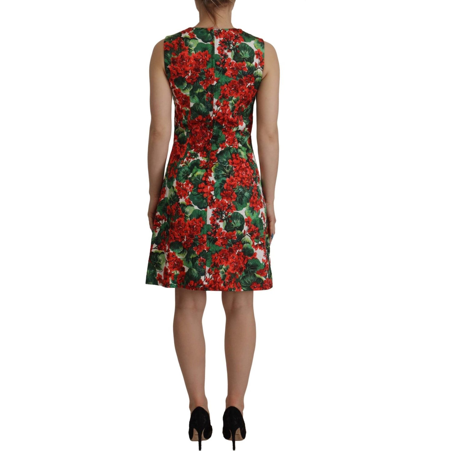 Dolce & Gabbana Multicolor Floral A-Line Dress Dolce & Gabbana