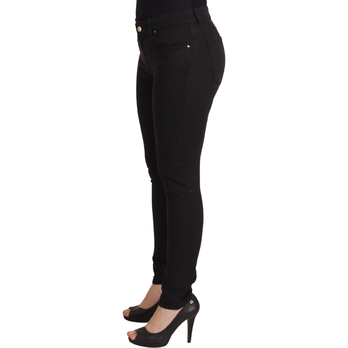 Dolce & Gabbana Sleek Black Cotton Stretch Skinny Jeans Dolce & Gabbana