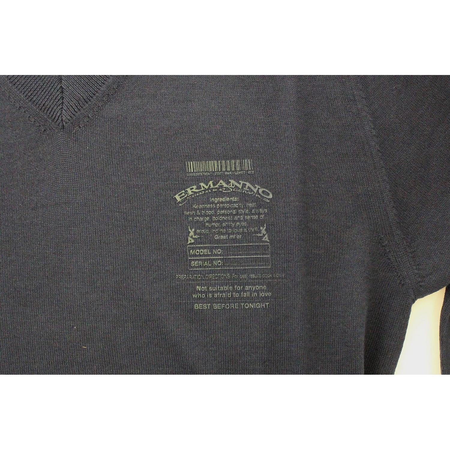 优雅蓝色 V 领羊毛混纺套头衫