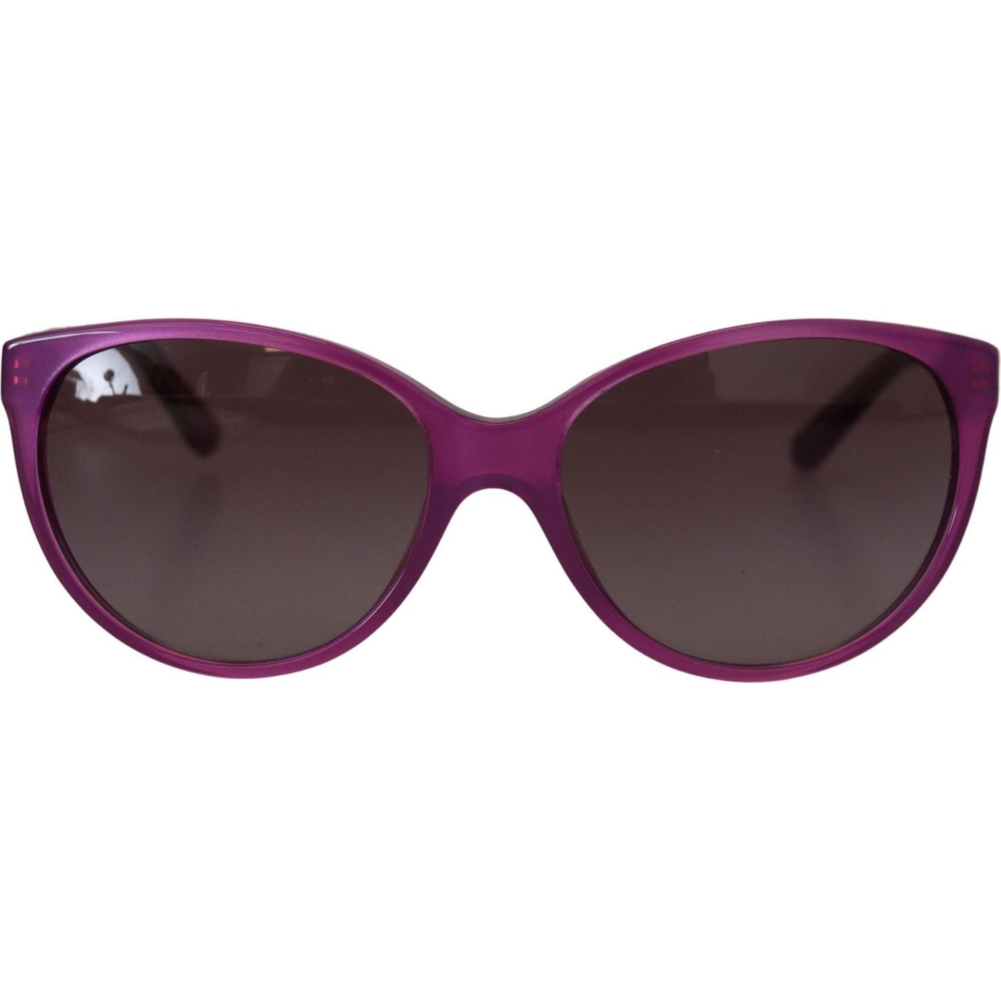 Dolce & Gabbana Chic Purple Acetate Round Sunglasses Dolce & Gabbana