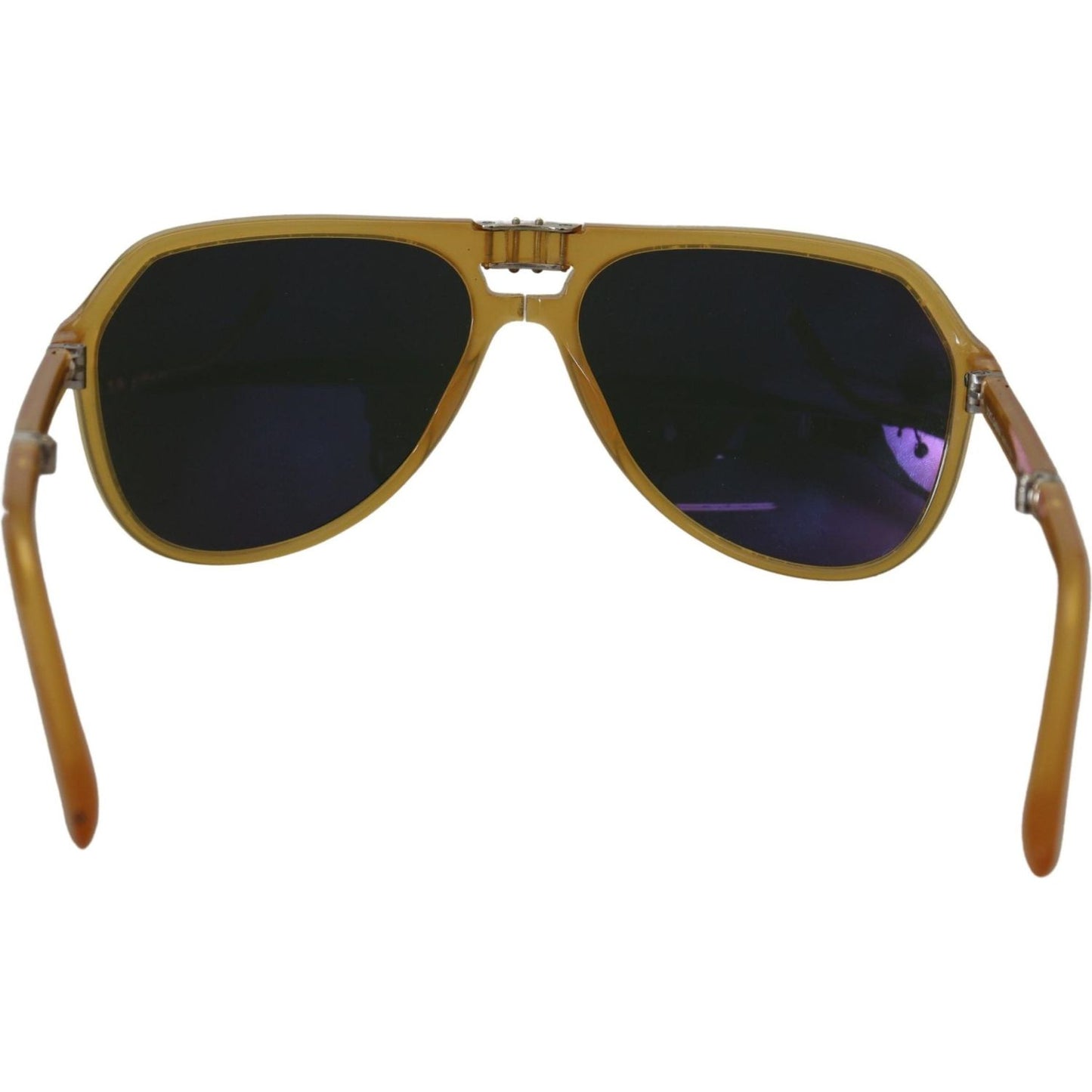 Dolce & Gabbana Chic Yellow Aviator Acetate Sunglasses Dolce & Gabbana