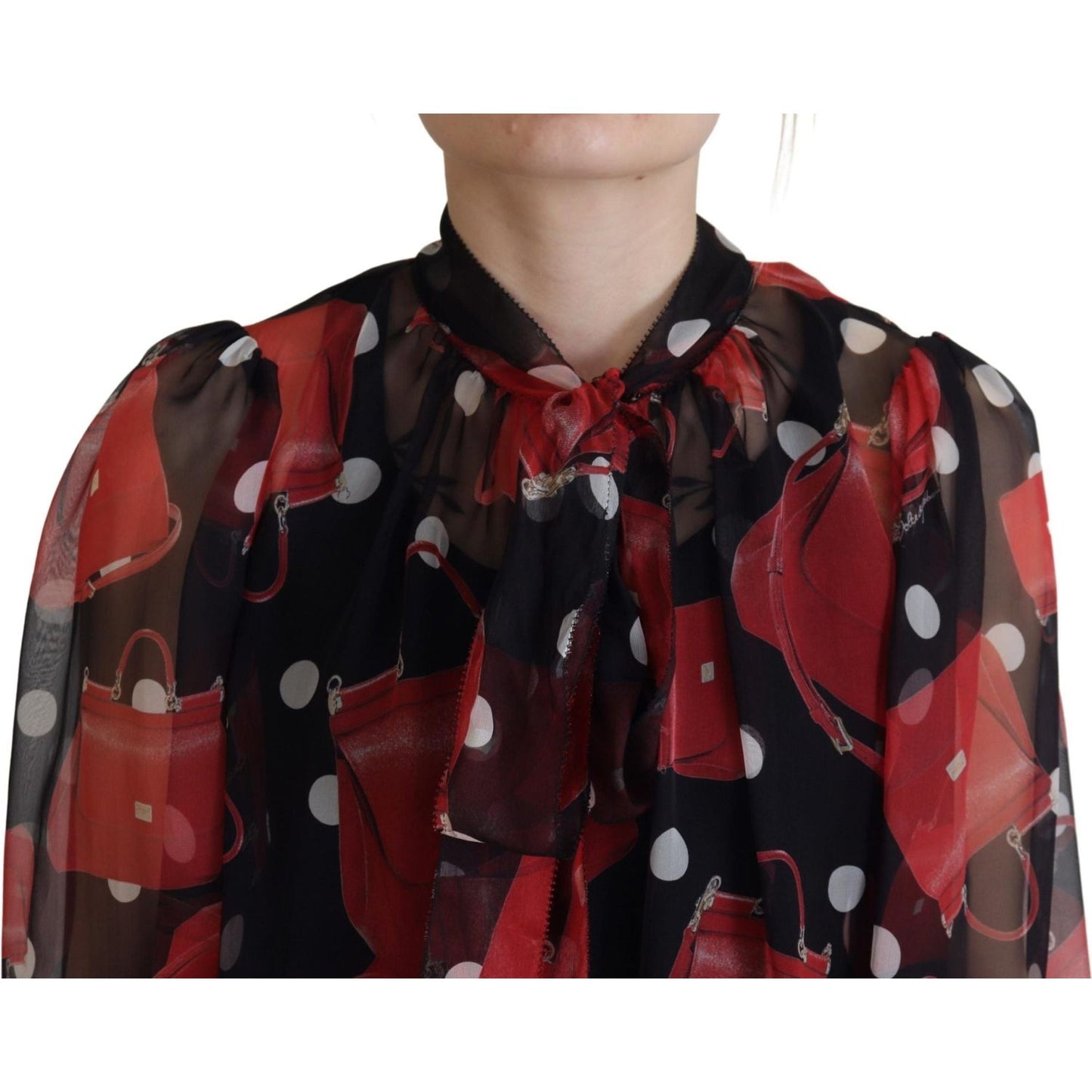 Dolce & Gabbana Sicilian Print Silk Blouse - Luxurious & Chic Dolce & Gabbana