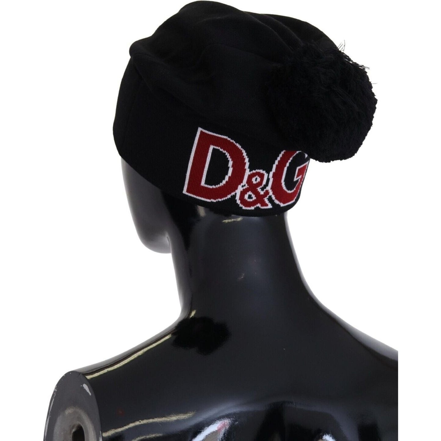 Dolce & Gabbana Elegant Black Virgin Wool Beanie Dolce & Gabbana