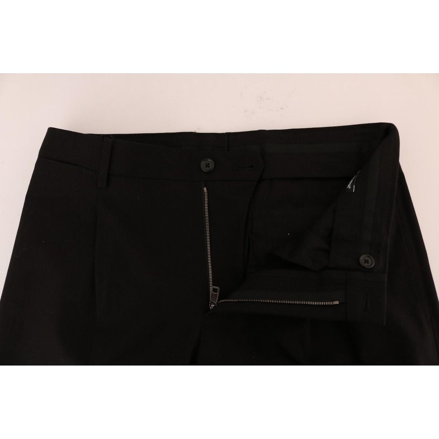 Dolce & Gabbana Elegant Black Cotton Stretch Pants Dolce & Gabbana