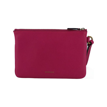 Versace Pink Calf Leather Pouch Bag
