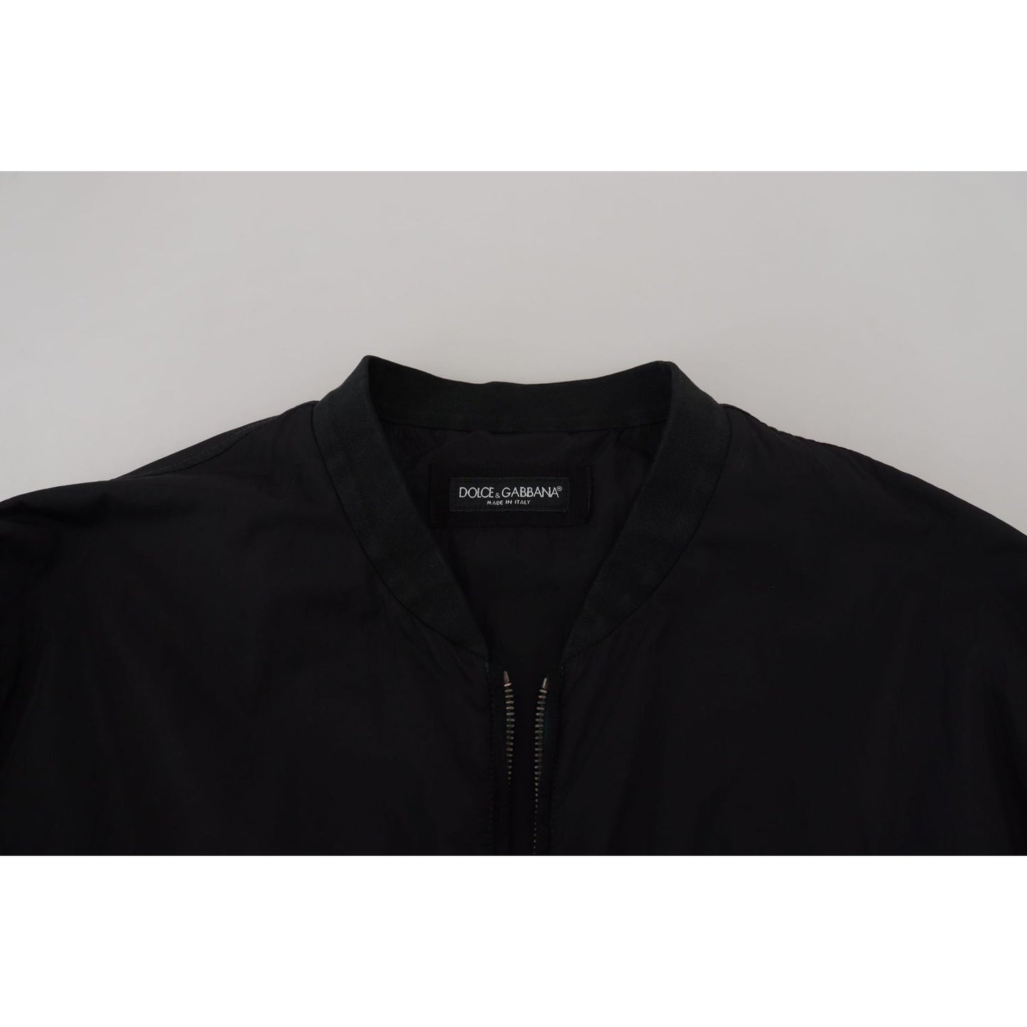 Dolce & Gabbana Elegant Black Bomber Jacket Dolce & Gabbana