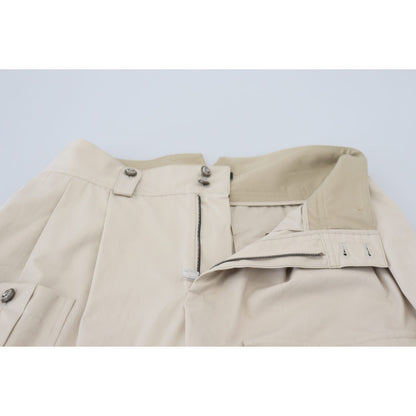 Dolce & Gabbana Beige Cotton Women Cargo Pants