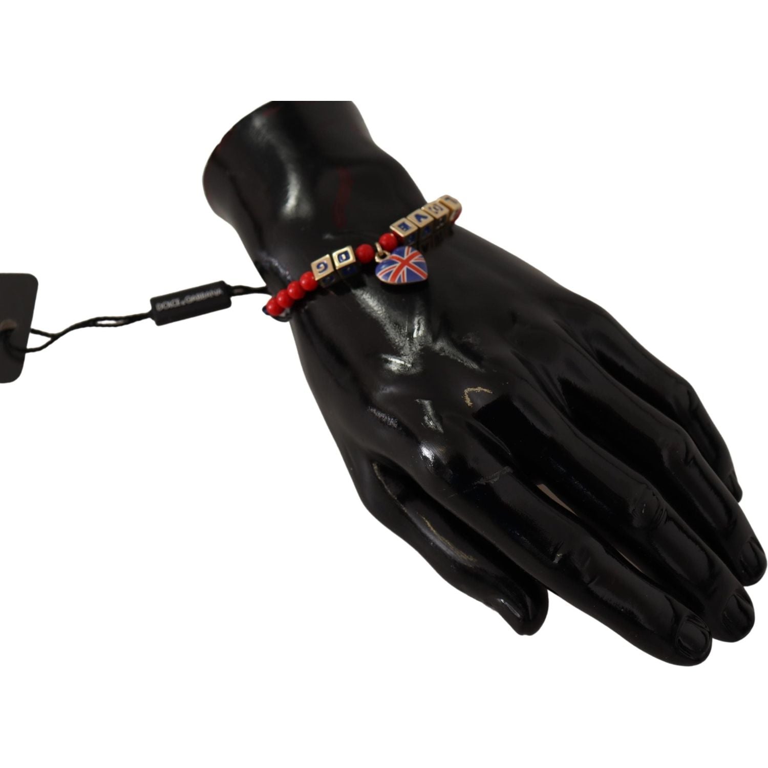 سوار دولتشي آند غابانا الأنيق المصنوع من الزجاج الأزرق والأحمر وزاما