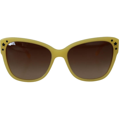 Dolce & Gabbana Yellow Acetate Frame Stars Embellishment DG4124 Sunglasses