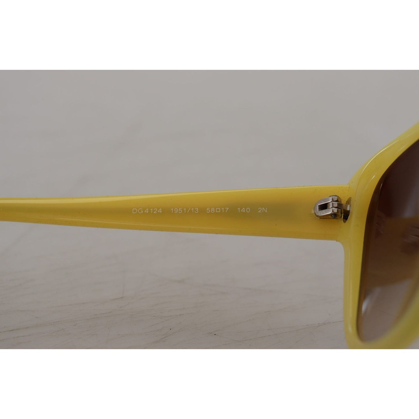 Dolce & Gabbana Chic Yellow Acetate Gradient Sunglasses Dolce & Gabbana