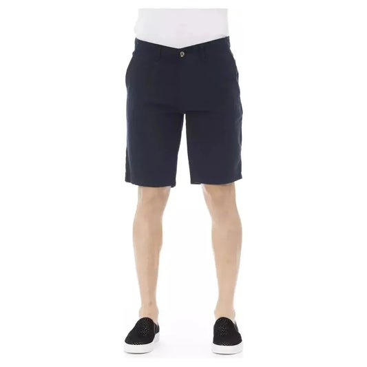 Baldinini Trend Blue Cotton Men's Bermuda Shorts Baldinini Trend